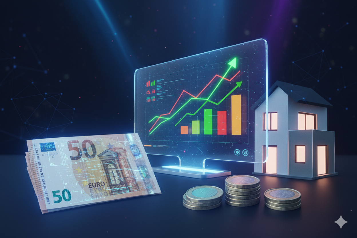 Gráfico comparativo de la tasación online frente a la tasación oficial de una vivienda